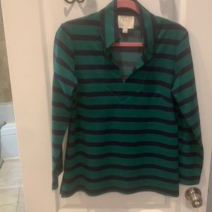 Blue/Green Stripe Yacht Top
